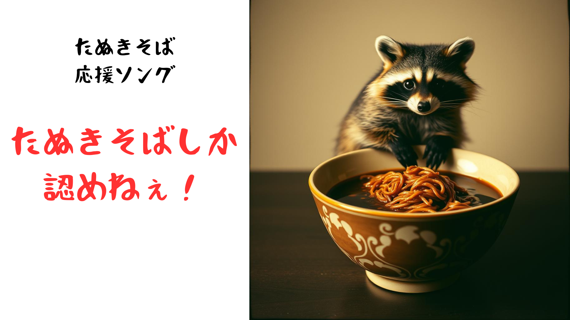 たぬきそばしか認めねぇ! メイン画像